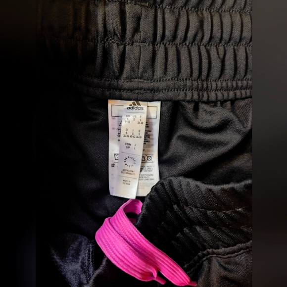 Adidas Black Pink Women's Sweatpants - Picture 3 of 4